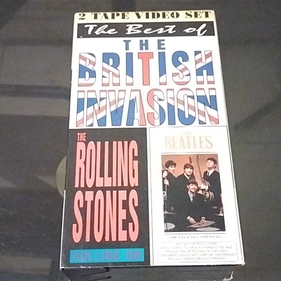Simitar Entertainment Other - ❤️ 2 Tapes of VHS The best of the British Invasion  the Rolling Stones & Beatles